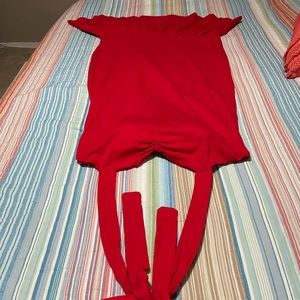 Rebdolls sweetheart peplum tie back dress 2X NWT